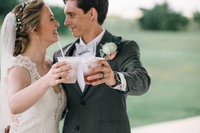 Cheers to the newlyweds