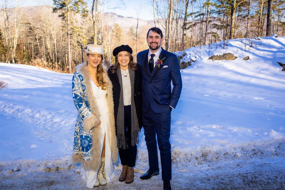 Smiles in the snow