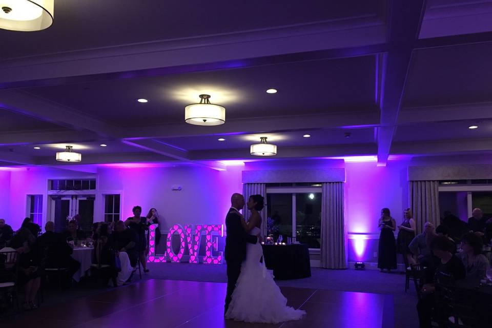 First dance as newlyweds