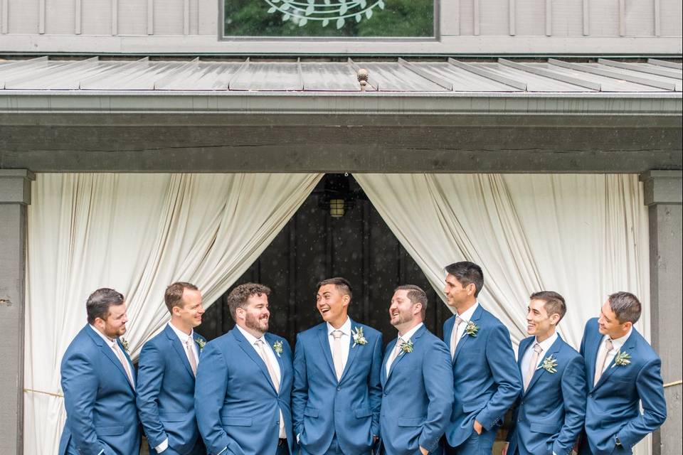 Groom and his guys