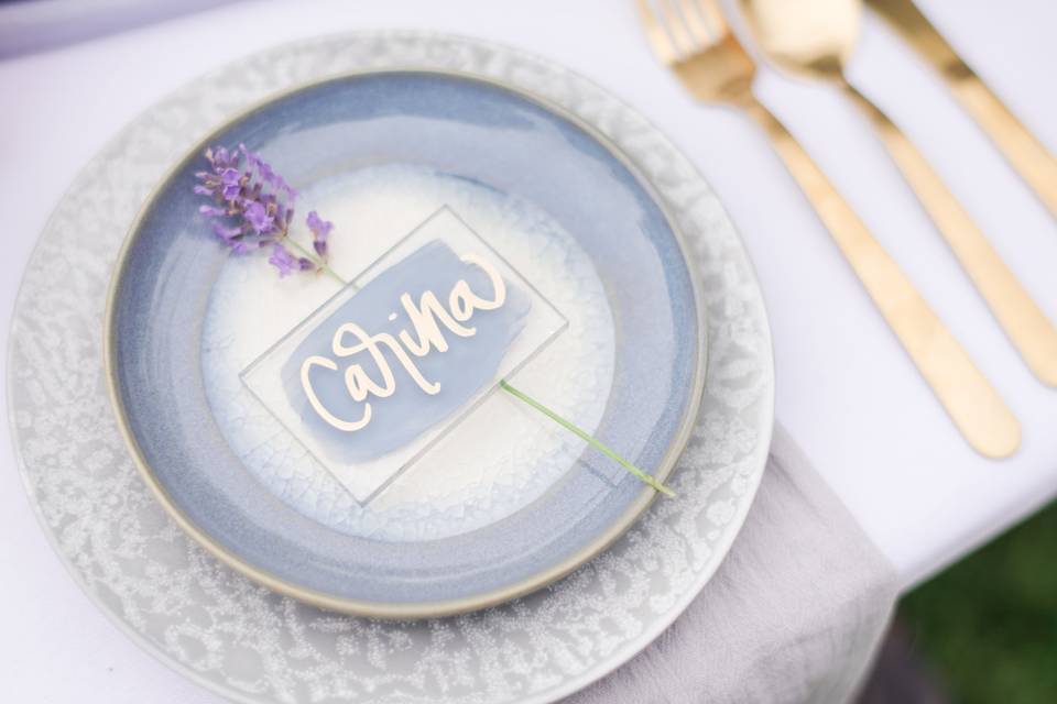 Acrylic placecards