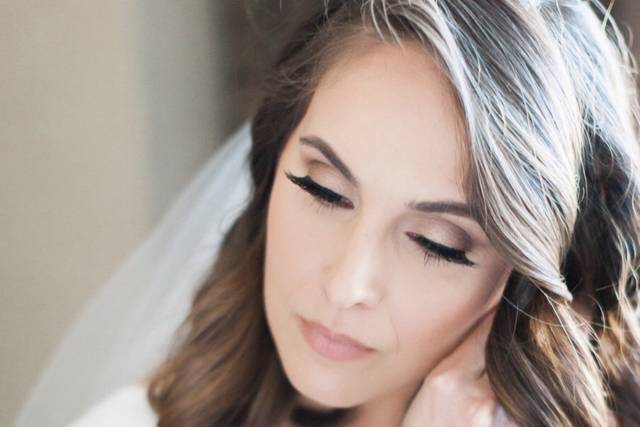 Bride getting ready