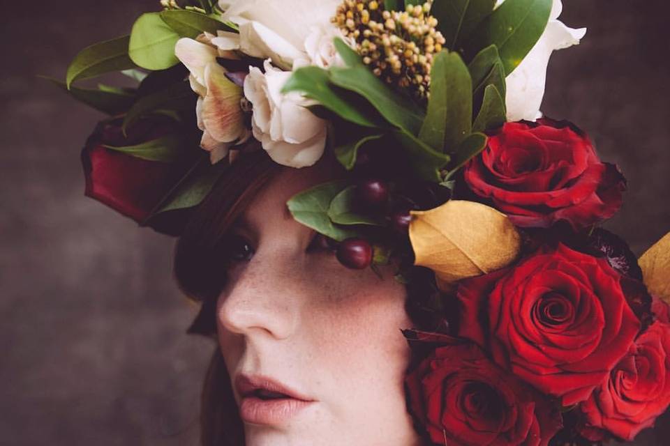 A romantic and luscious flower crown.
Photo by Daphne K. Jenkins