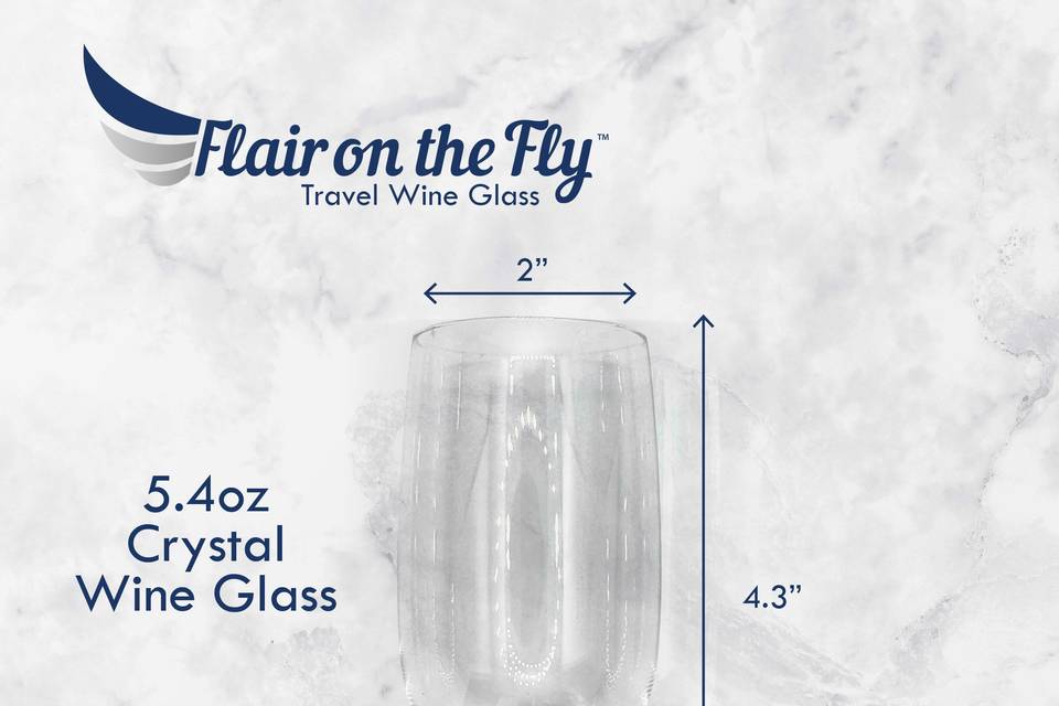 Travel Wine Glass, Flair on the Fly