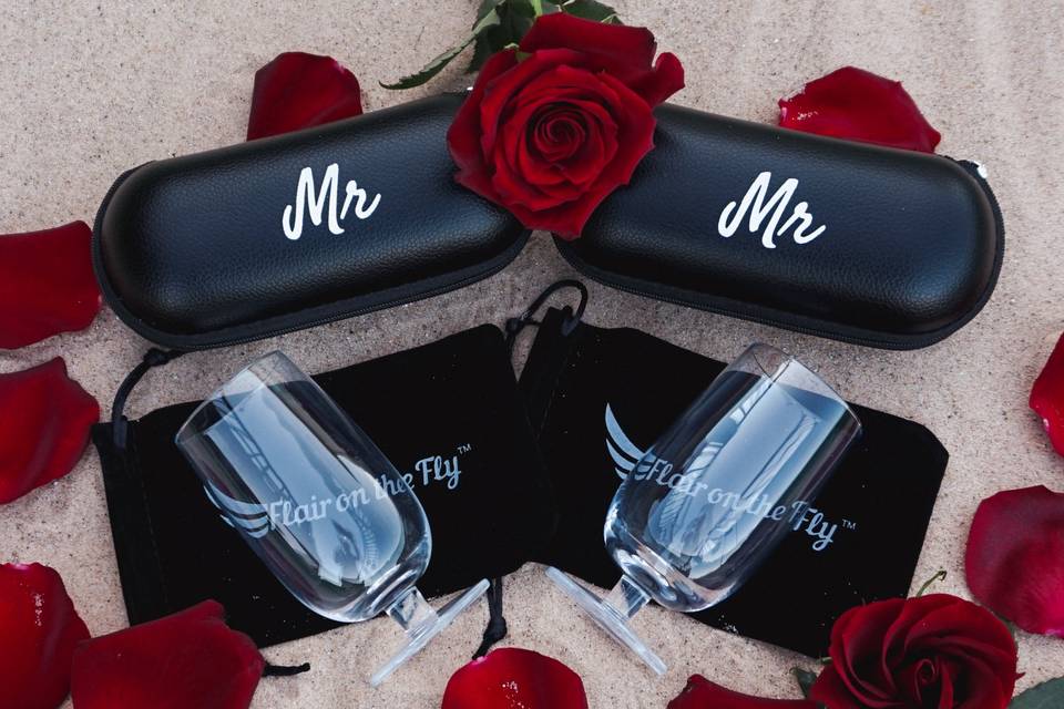 Mr and Mr Travel Wine Glass