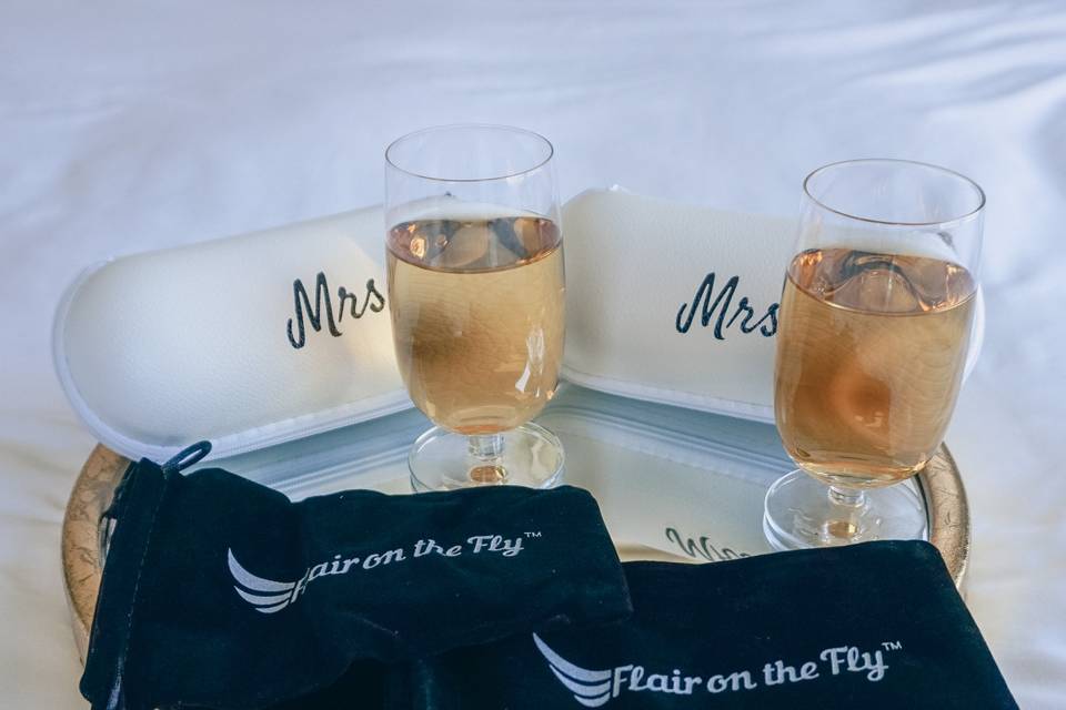 Mrs and Mrs Travel Wine Glass