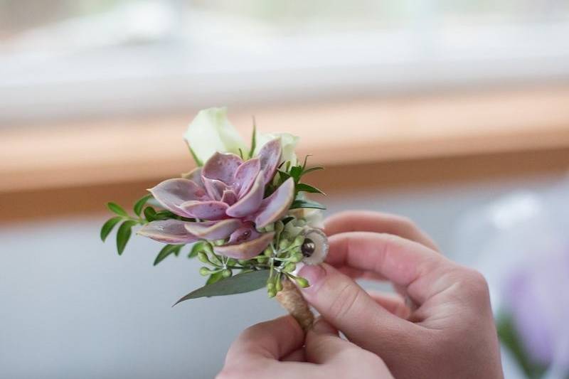 Elegant boutonniere