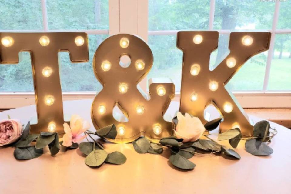 Gold Marquee Light