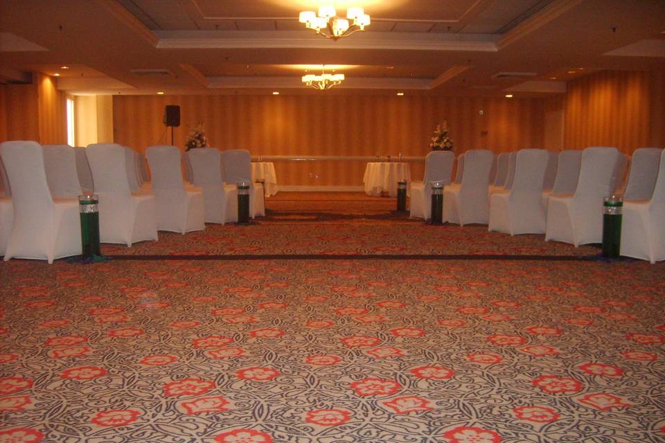 Wedding ceremony area