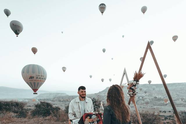 Romantic couple in Turkey
