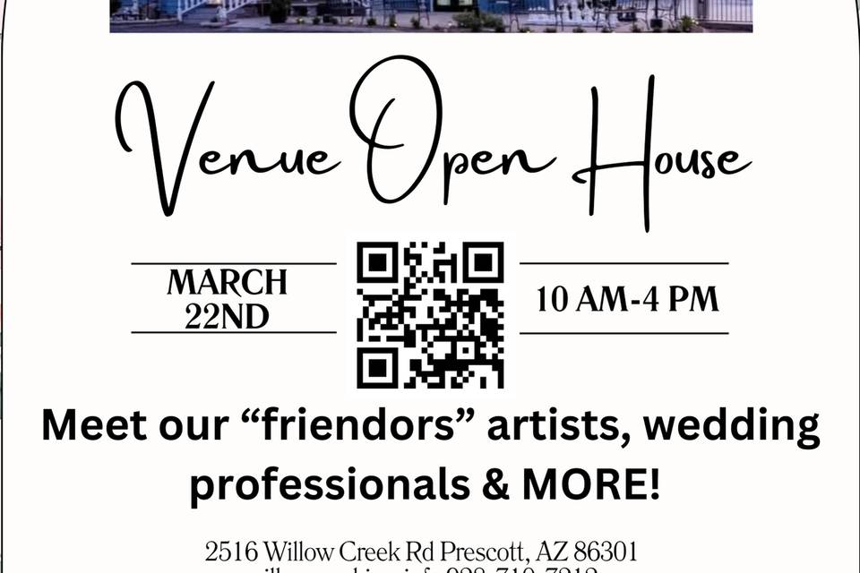 Venue Open House 3/22/25
