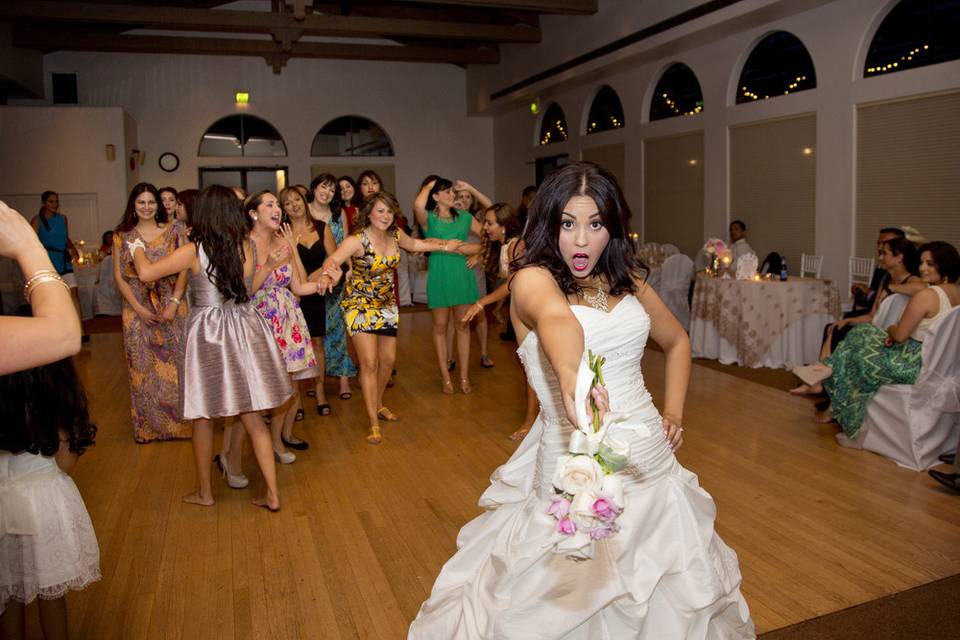 Bouquet toss