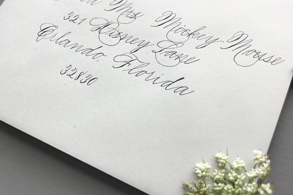 Envelope Calligraphy