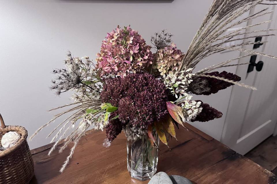 A rustic arrangement