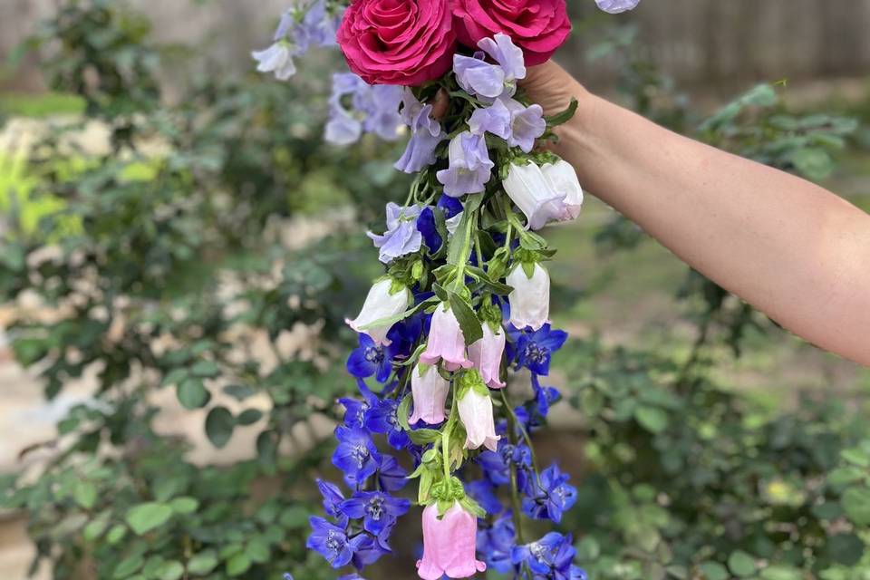 Delphinium Cascading Bouquet