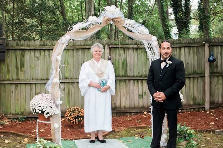 Back yard wedding