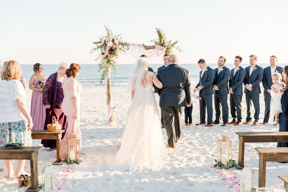 Perfect beach wedding