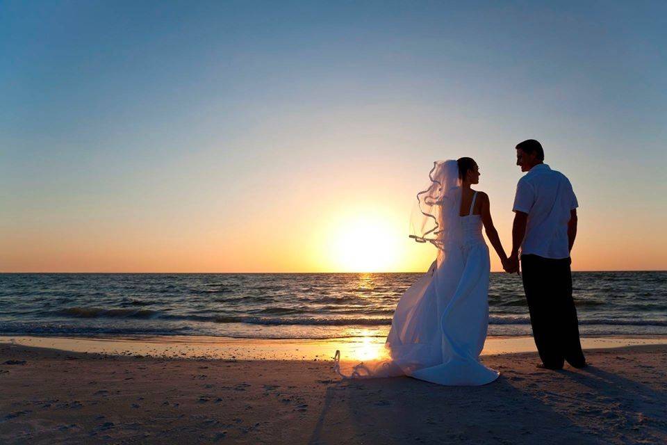 Sunset on the beach