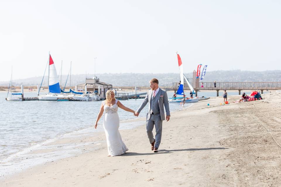 Beachside ceremony