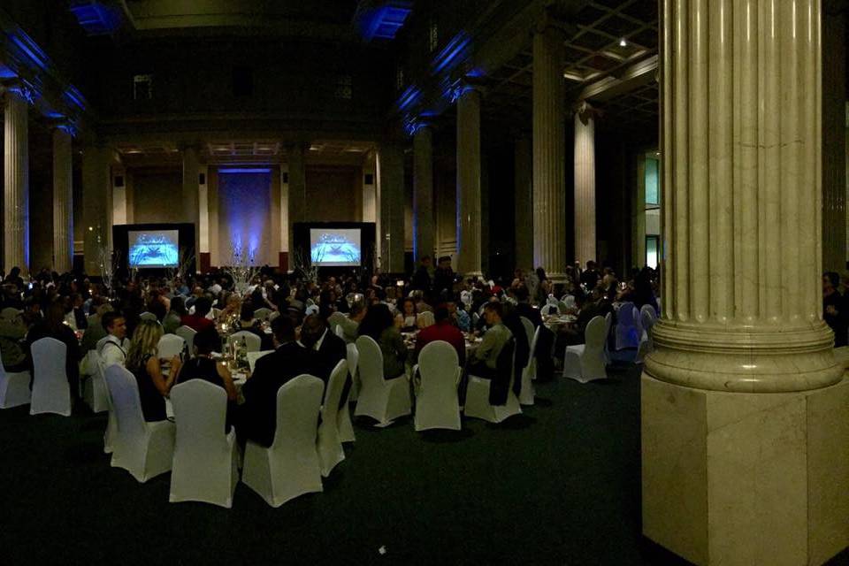 The Columns wedding event in downtown Memphis 2015