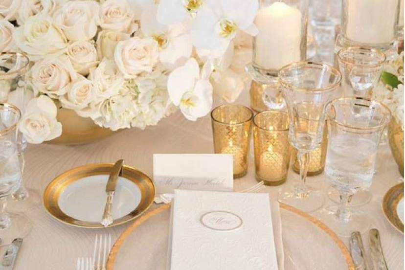 Romantic table setup