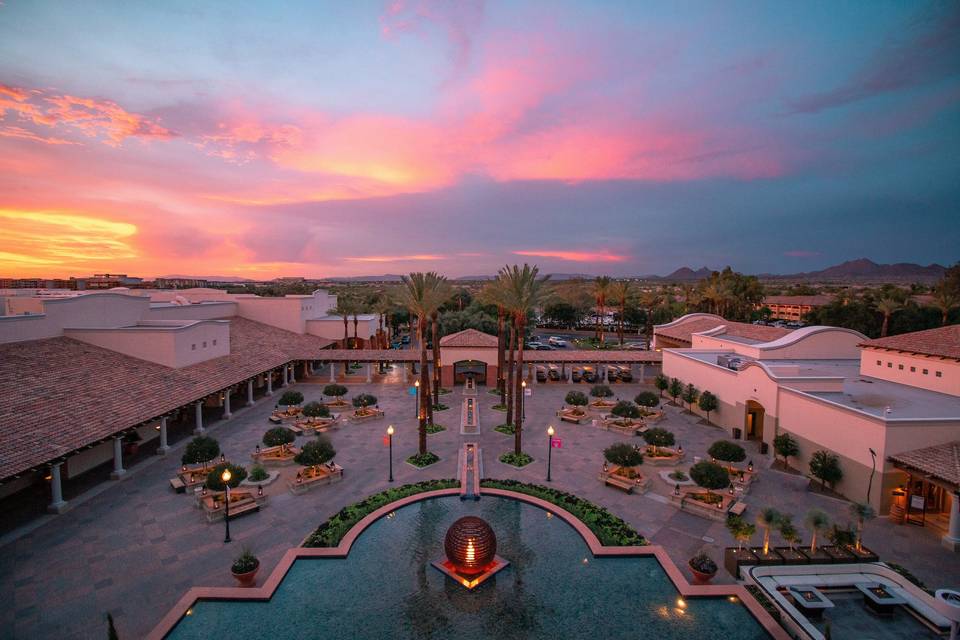Princess Plaza at Sunset