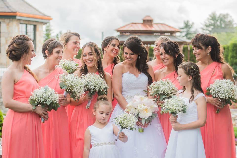Pink wedding | Heather & Sarah Photography