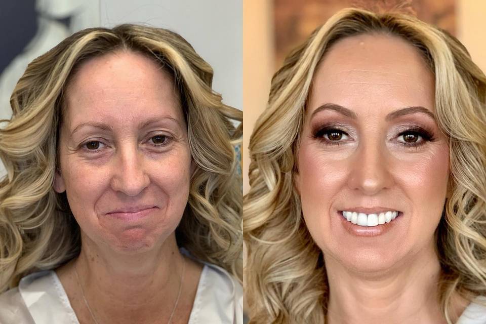 Before and after MOH glam