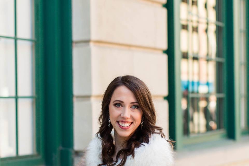 Smiling bride - Danielle Harris Photography