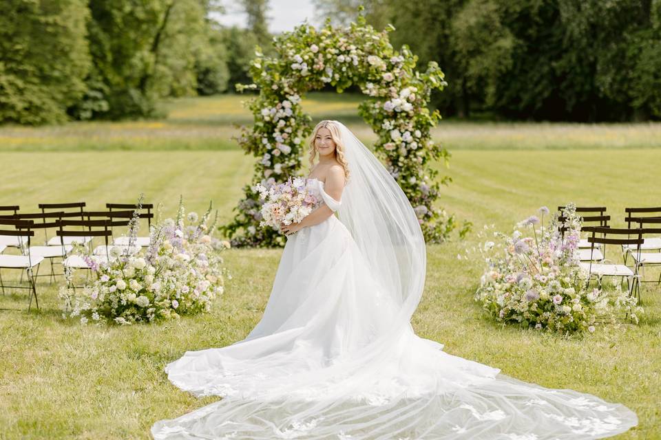 A ceremony on the lawn