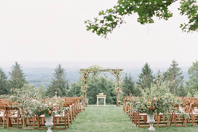Wedding ceremony setup