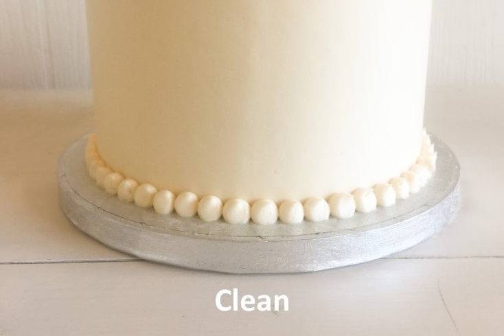 Plain wedding cake