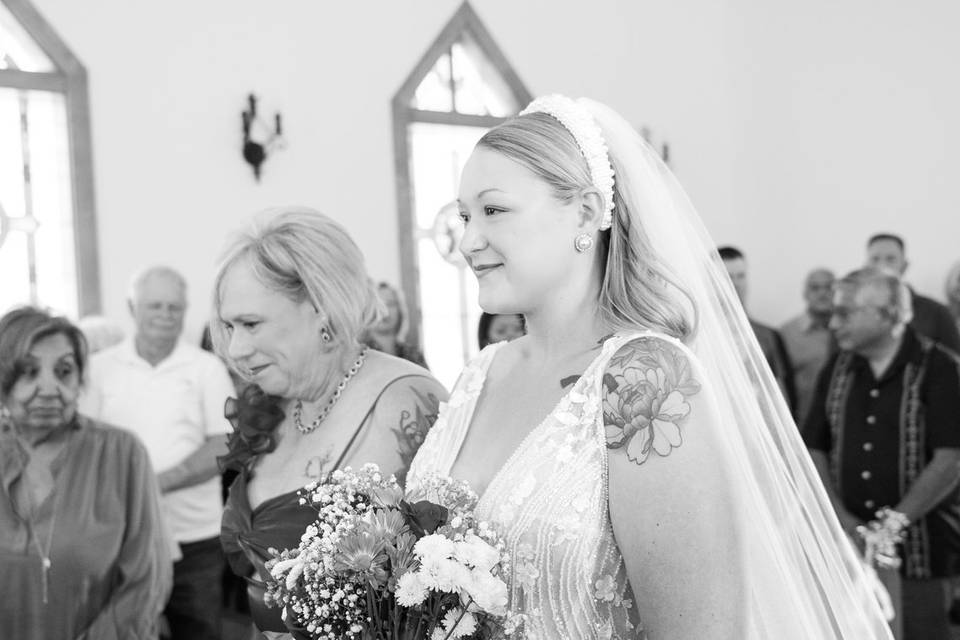 Walking down the aisle