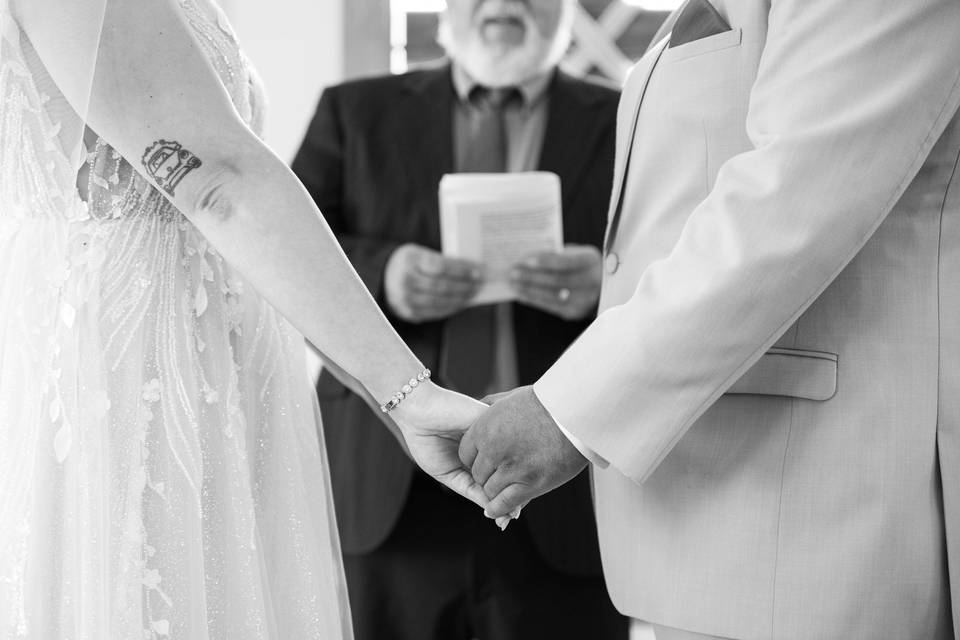 At the alter