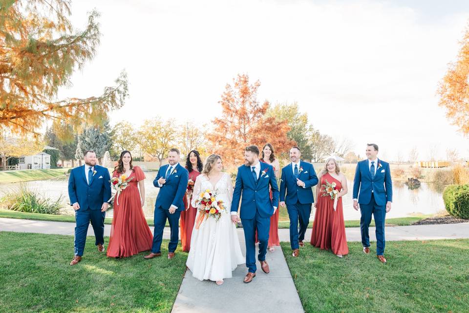 Bride and groom portraits