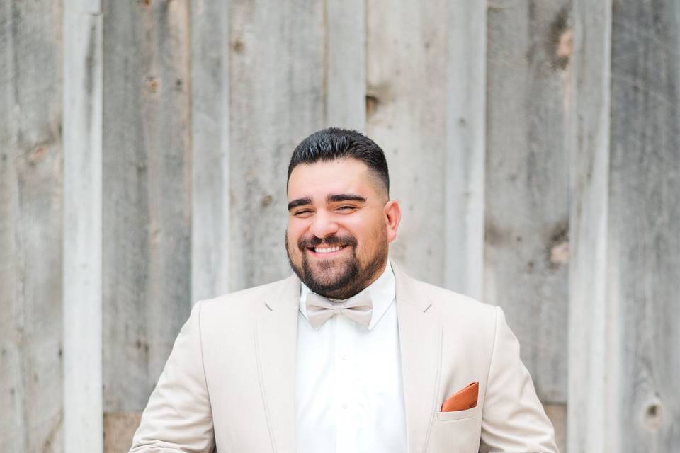 Groom portrait