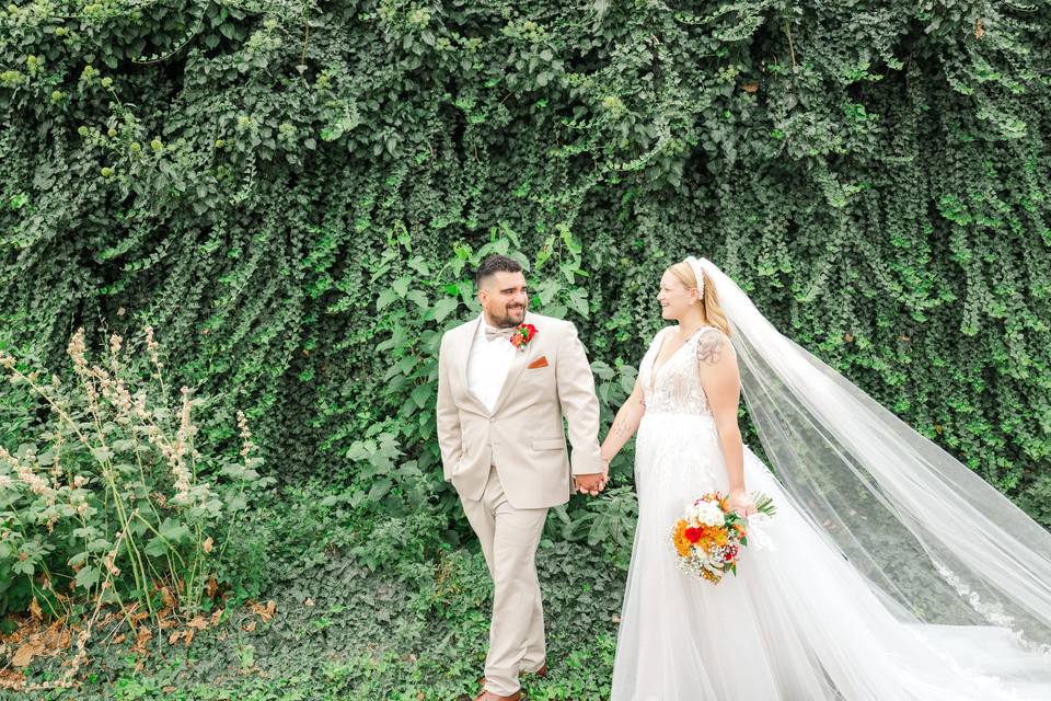 Walking to our reception