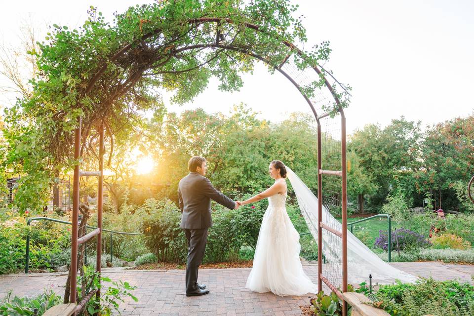 Bride and groom portrait
