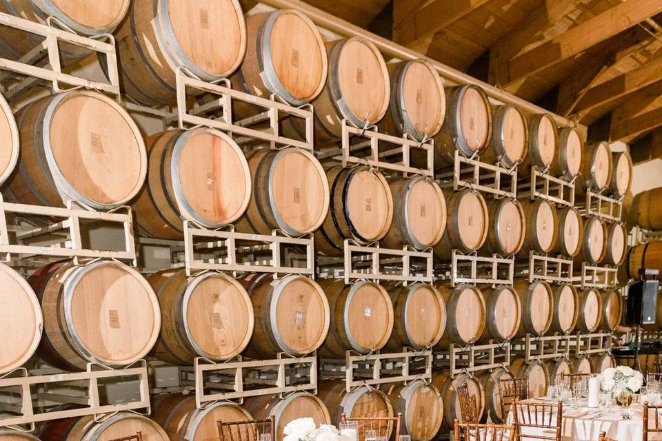 Ponte Winery Barrel Room
