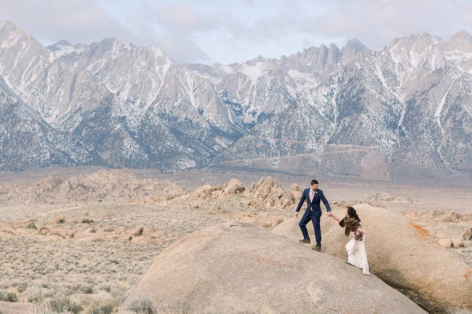 California mountain wedding