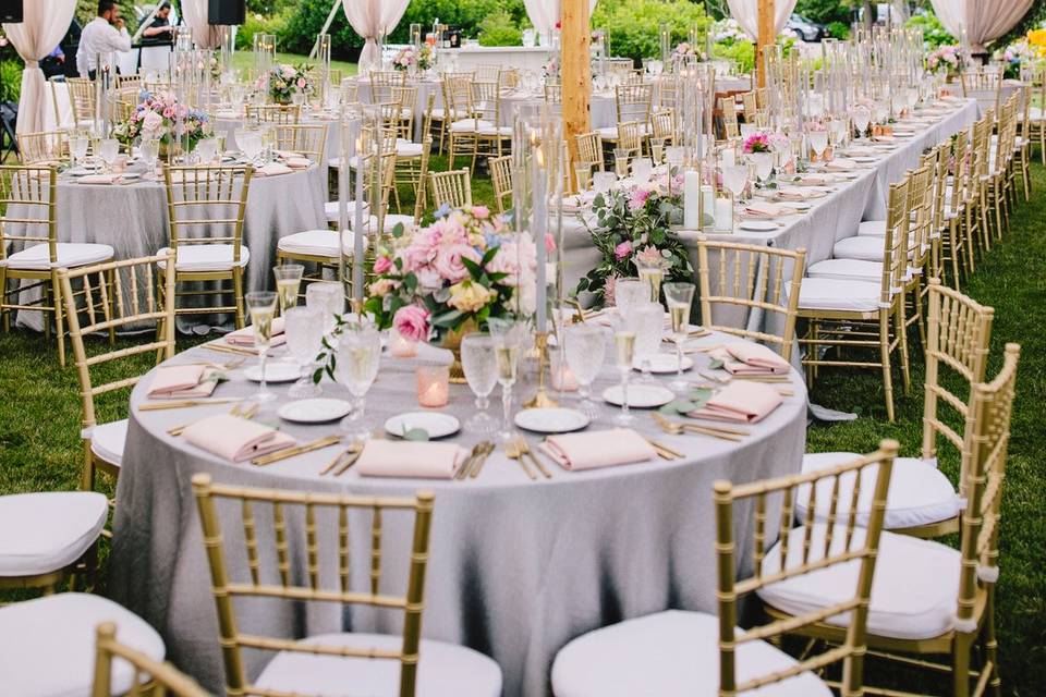 Reception tent