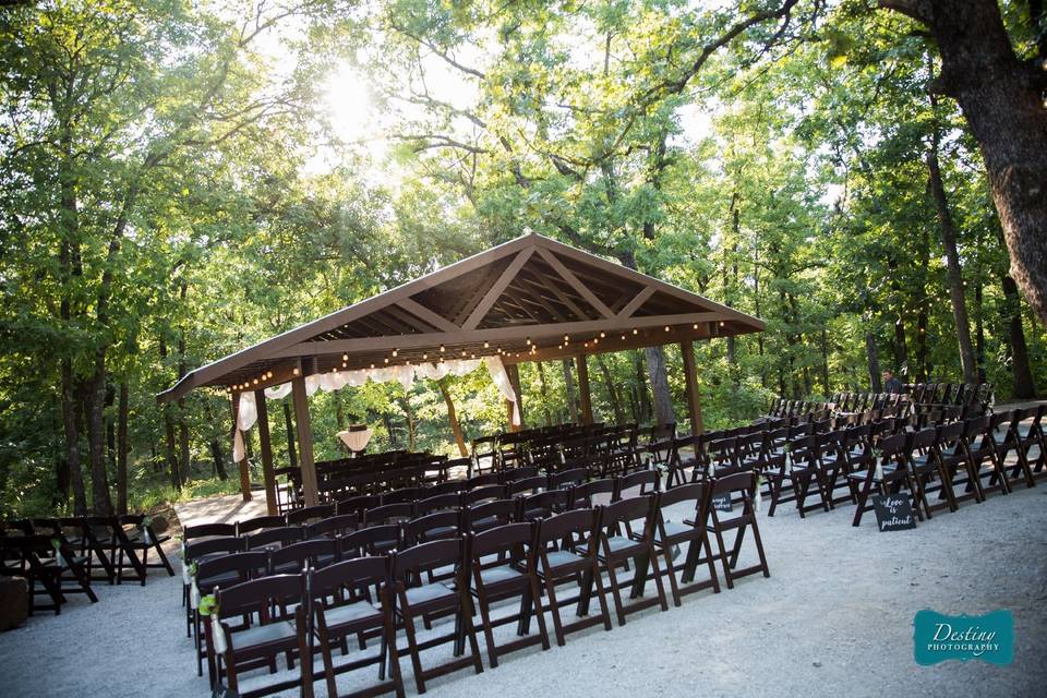 Ceremony, The Arbor | Photo Credit: Destiny Photography