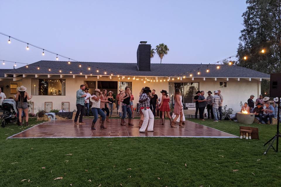 Backyard wedding