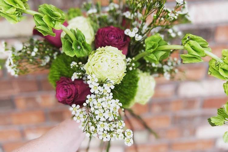 Green and Magenta bouquet