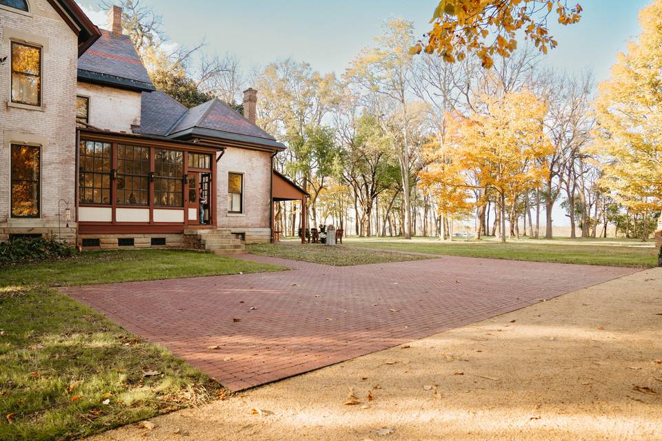 Brick patio