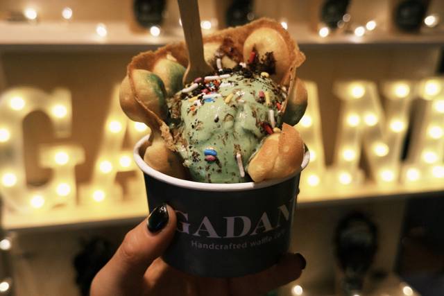 Cute mini waffle combo