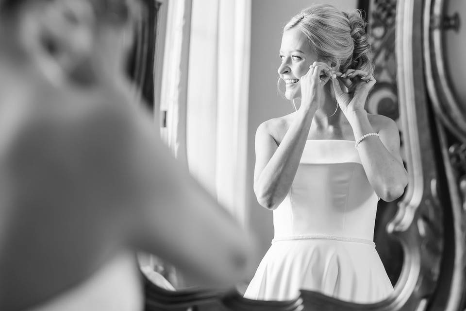 Wedding day with the Bride