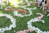 Floral aisle runner