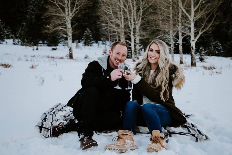 Couple's engagement photo