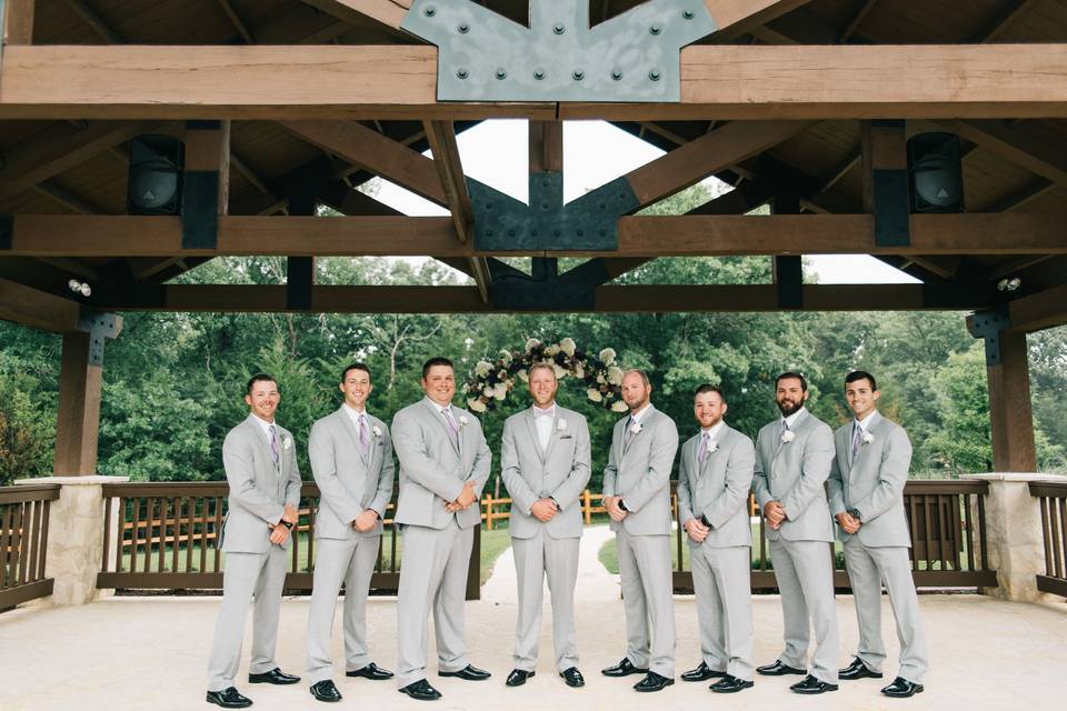 The groom with his groomsmen​